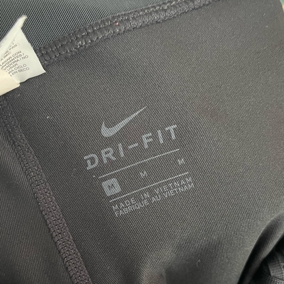 Nike Dri-Fit Womens Power Essential Running Crop Leggings Black Medium - Picture 10 of 12